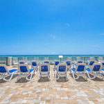 Outdoor sun deck at Ocean Park Resort